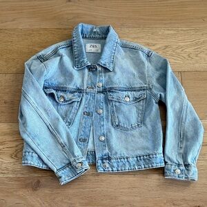 Zara Sky Blue Denim Jacket